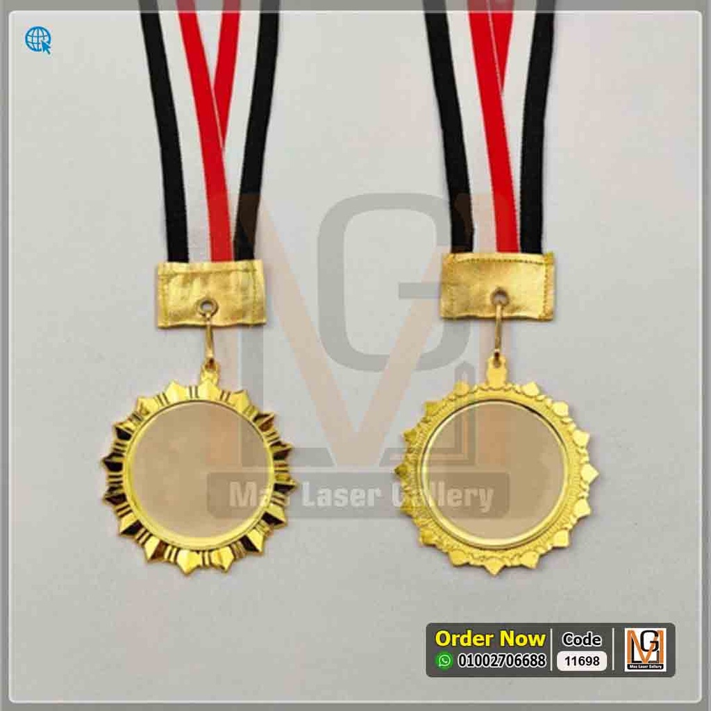 ميدالية صدر مشرشره 7 سم ذهبي  | 11698