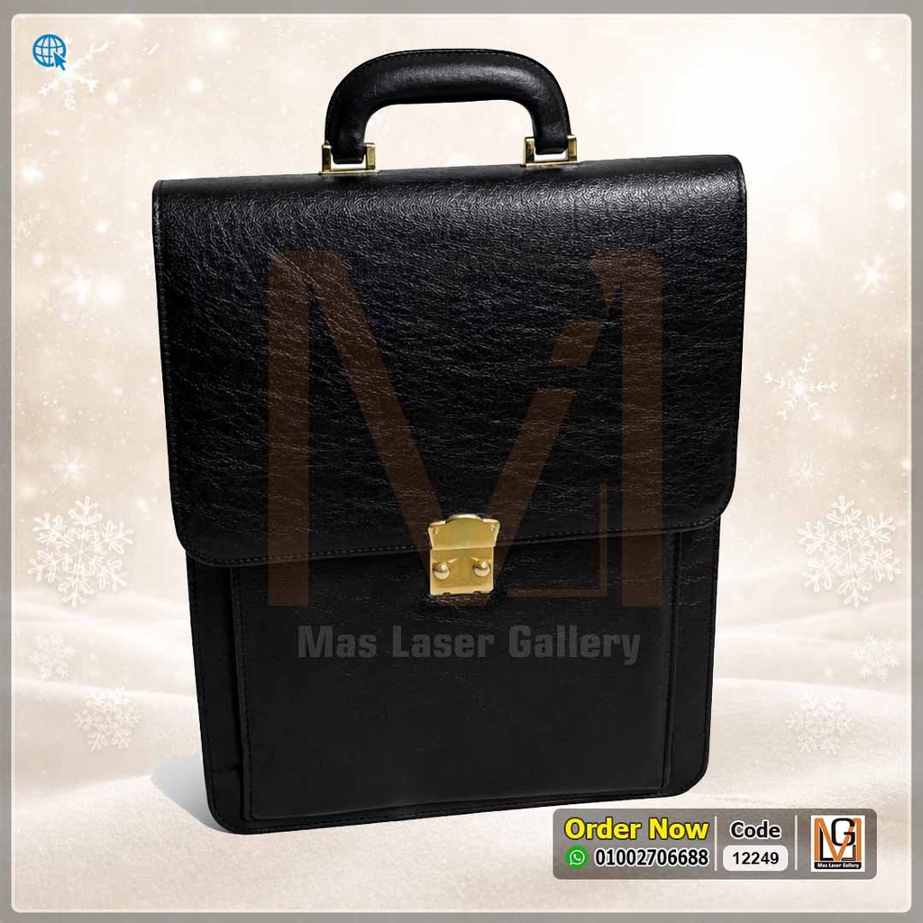 شنطة جلد اسود | 12247