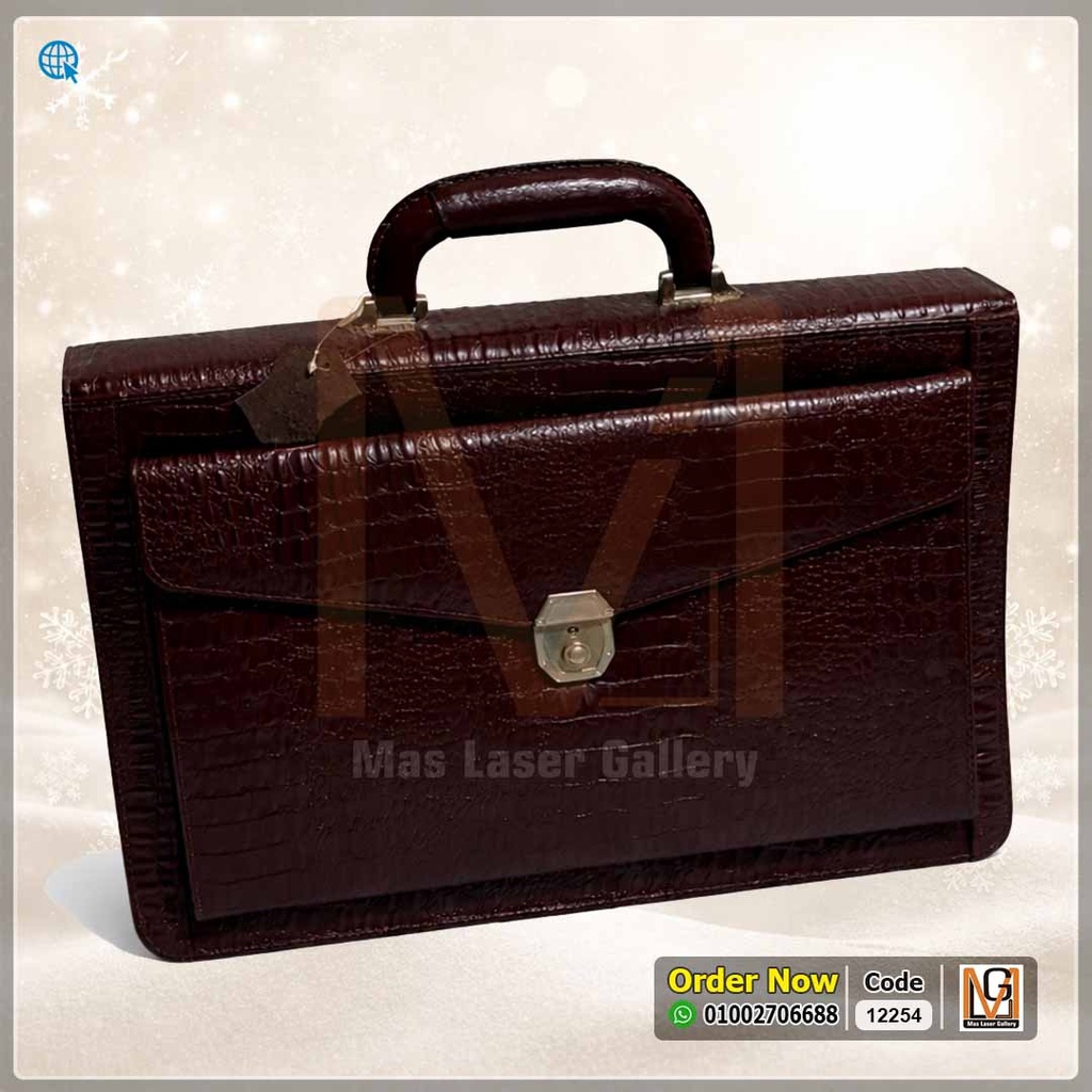 شنطة سامسونايت جلد اسود | 12251