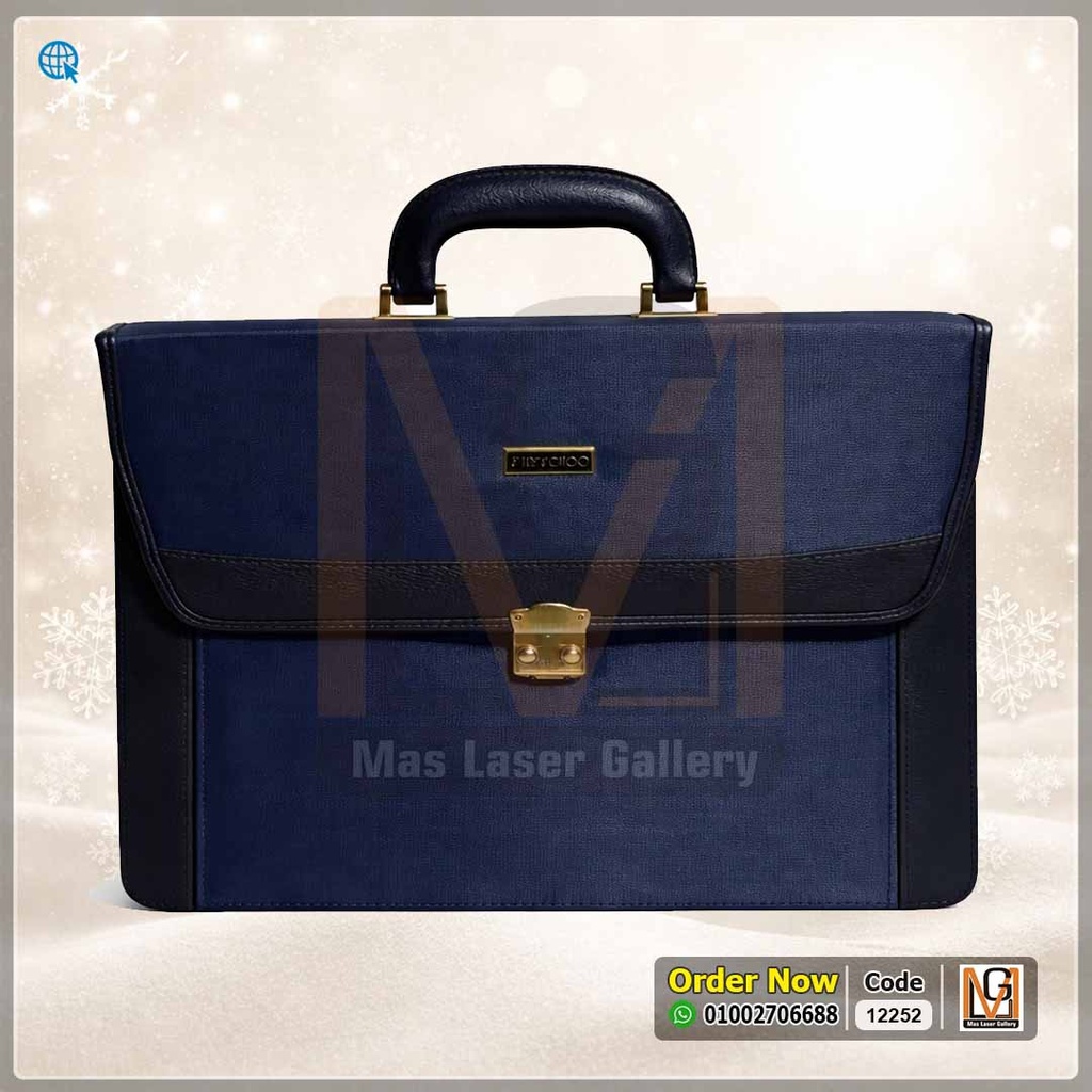 شنطة سامسونايت جلد طبيعي جلد بني | 12253