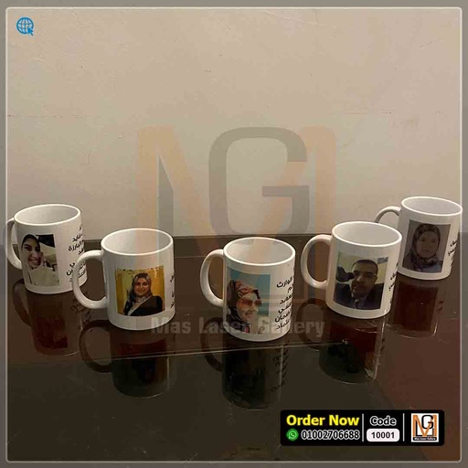 [133002] مج ابيض مطبوع الوان *10* | 10001