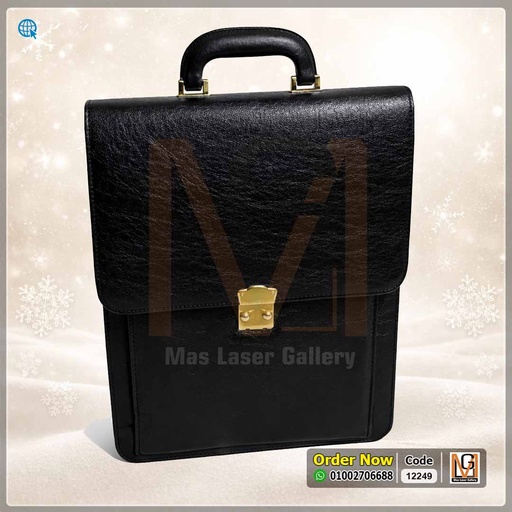 شنطة جلد اسود | 12247